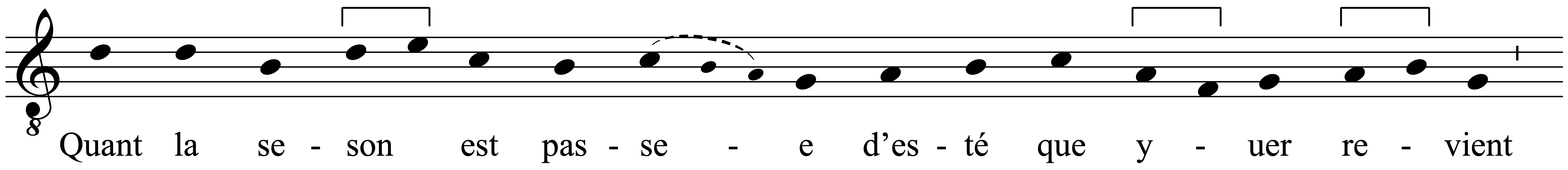 Work musical notation